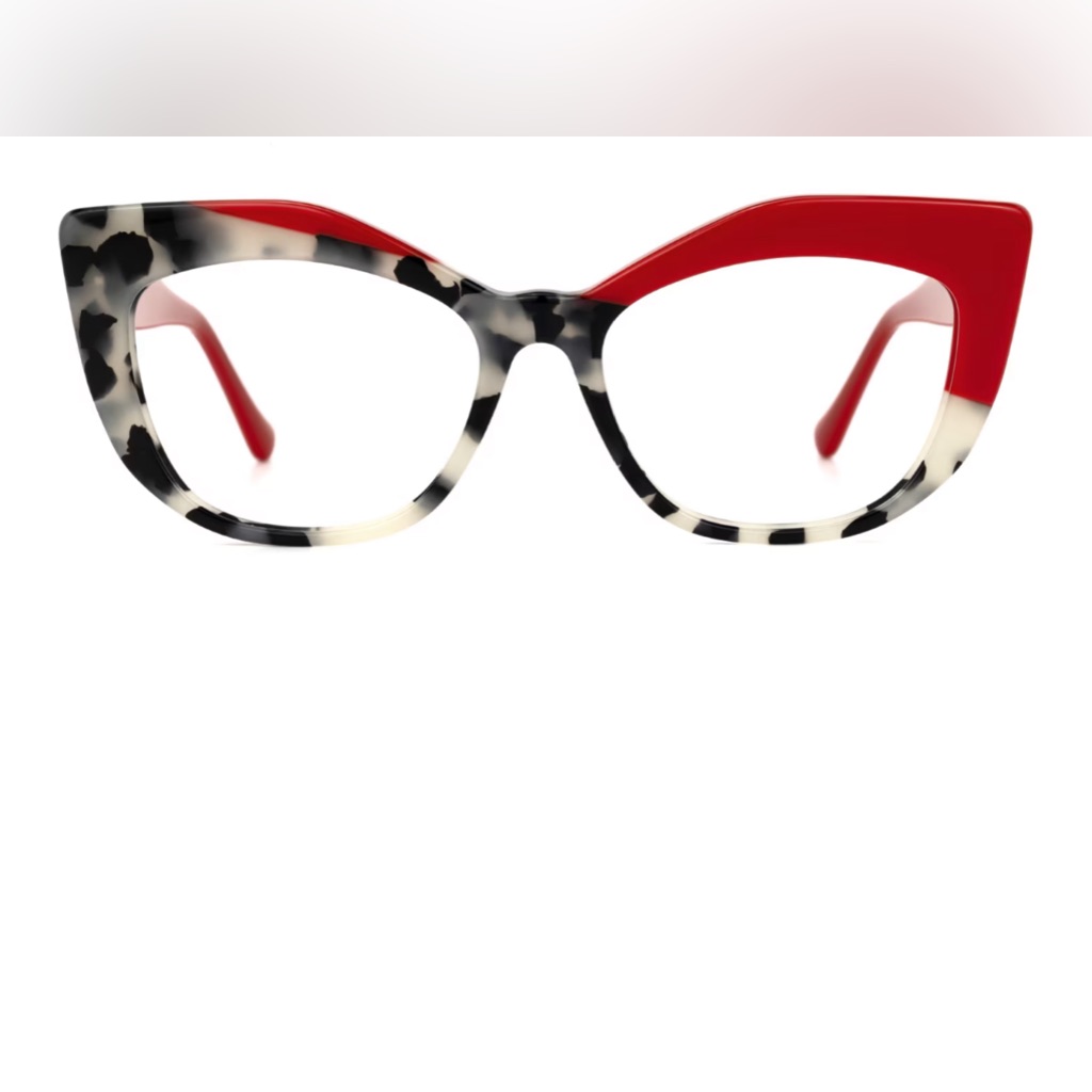 Cat Eye Frames - Red Multicolor